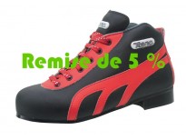 Chaussures Reno modèle "Amateur" noir & rouge