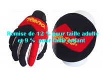 Pack gants Reno Tex marine & rouge 