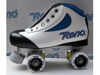 Patins complets "ODDITY" - coloris blanc & bleu - platines VARIANT M