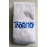 Chaussettes Reno - coloris : blanc & logo bleu royal